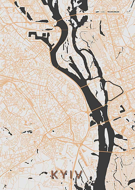Kyiv City Map Kiev