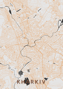 Kharkiv City Map Kharkov
