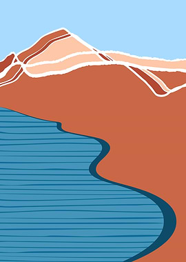 Minimal Beach Landscape