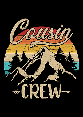 Retro cousin crew camping