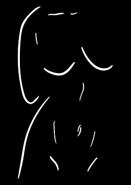 Female Body Line Art