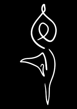 Yoga Line Art Minimal
