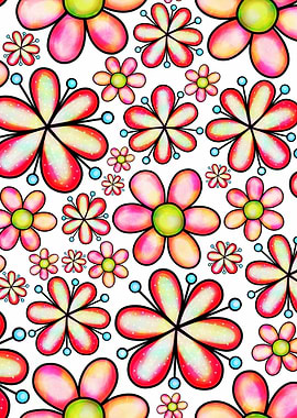 Doodle Spring Flower 09