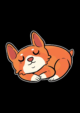Sleeping Dog Corgi