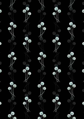 Blue Leek Flower Branch