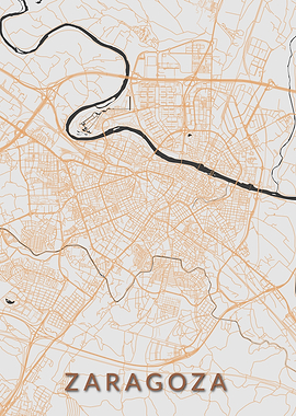 Zaragoza City Map