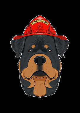 Firefighter Rottweiler