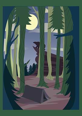 Quiet Tent Poster Design