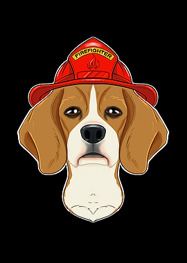 Firefighter Beagle Canine