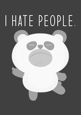 Funny Panda I Say I Hate