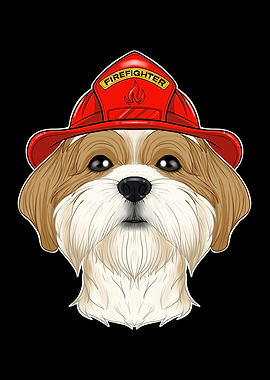 Firefighter Shih Tzu