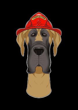 Firefighter Great Dane