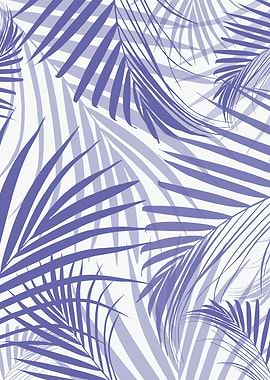 Very Peri Palm Leaves 1