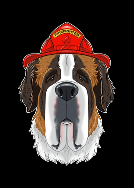 Firefighter Saint Bernard