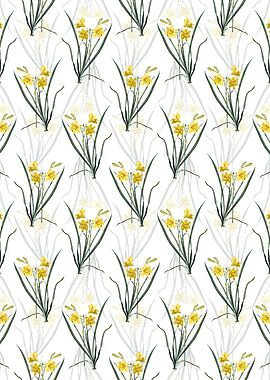 Floral Daylily Pattern