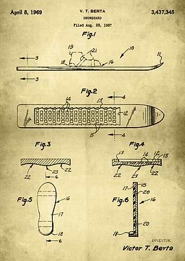 Snowboard Blueprint Patent