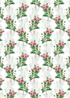 Floral Periwinkle Pattern