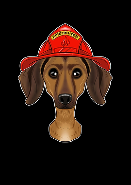 Firefighter Dachshund