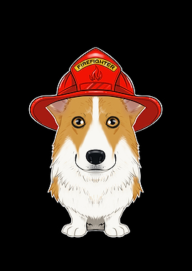Firefighter Welsh Corgi