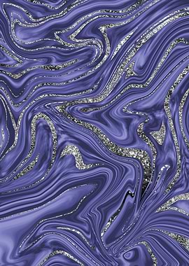 Very Peri Silver Marble 1