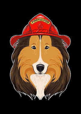 Firefighter Collie Canine