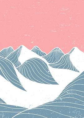 Abstract Mountain art