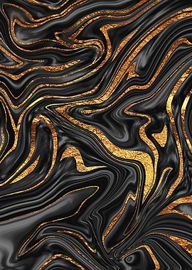 Black Copper Marble 1