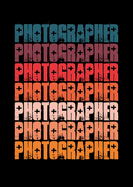 Photographer retro colorfu