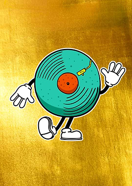 Vinyl Records Lovers Retro