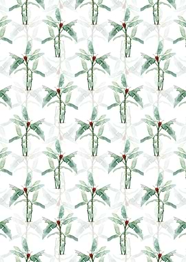 Scarlet Banana Pattern