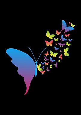 Cute Butterfly Heart