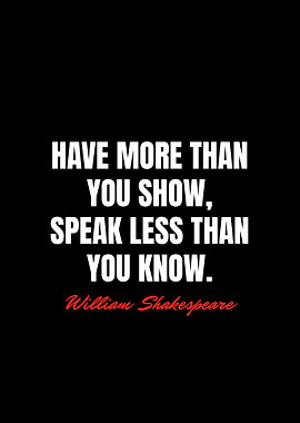 William Shakespeare Quotes