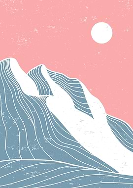 Abstract Mountain art