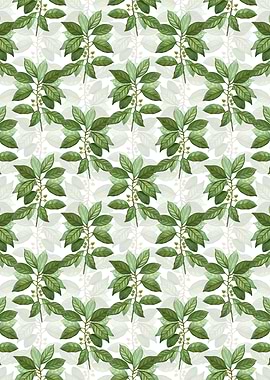 Floral Redbay Pattern