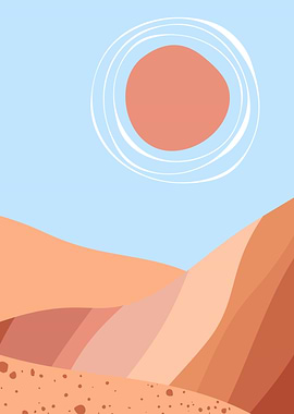 Desert mountain sky cloud