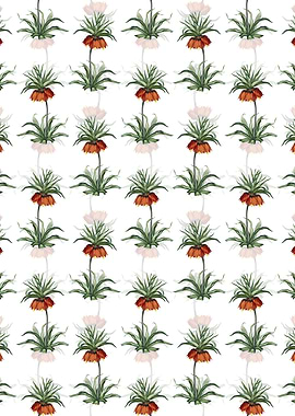 White Fritillaries Pattern