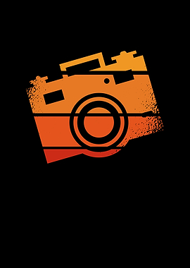 Camera in retro colour