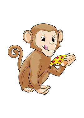 Monkey Piece of Pizza