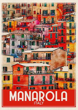 Travel Art Manarola Italy