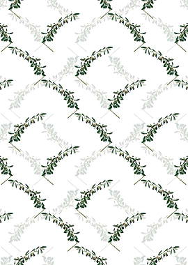 Floral Olives Pattern