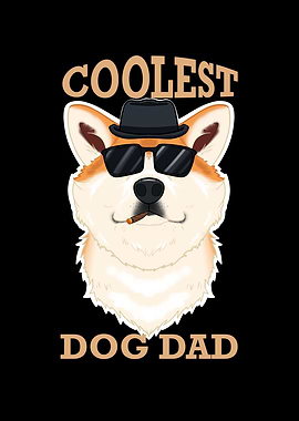 Dog Dad Akita Inu