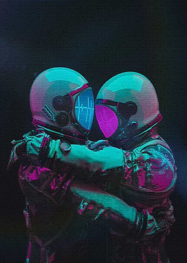 Astronaut me and her