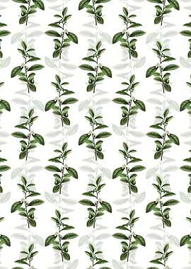 Floral Tea Tree Pattern