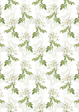 Floral Musk Rose Pattern