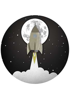 Old Style rocket lift off