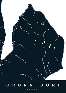 GRUNNFJORD Map NORWAY