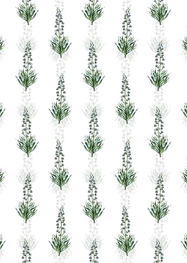 White Persian Lily Pattern