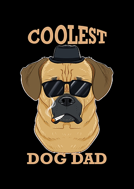Coolest Dog Dad I Puggle