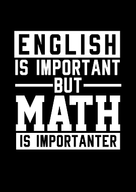 English Is Important Math
