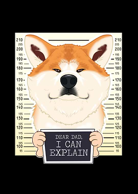 Dog Dad Akita Inu